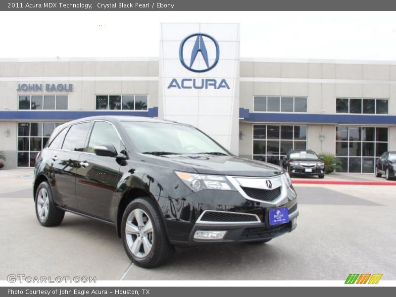 Crystal Black Pearl / Ebony 2011 Acura MDX Technology