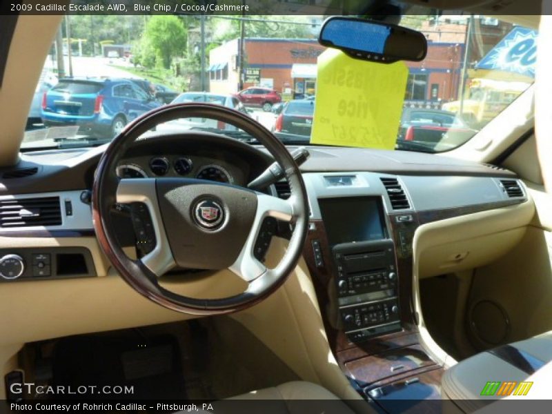 Blue Chip / Cocoa/Cashmere 2009 Cadillac Escalade AWD