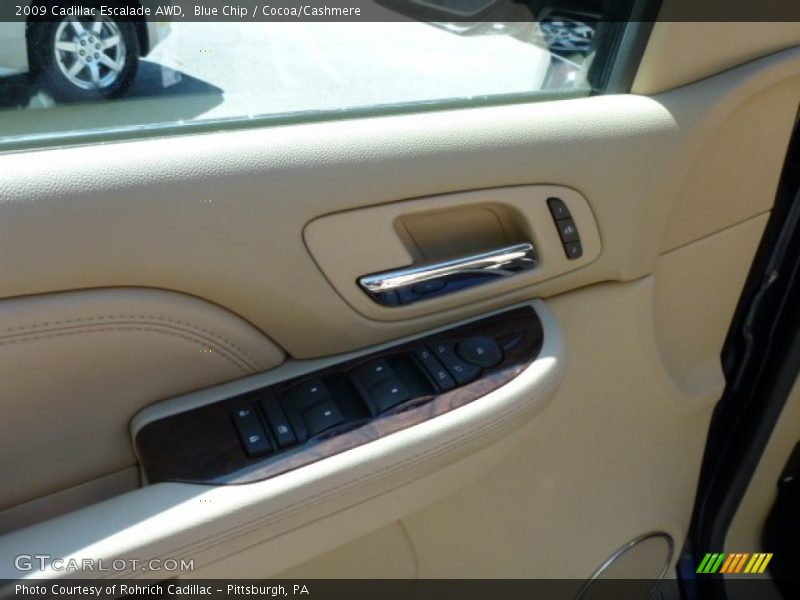Blue Chip / Cocoa/Cashmere 2009 Cadillac Escalade AWD