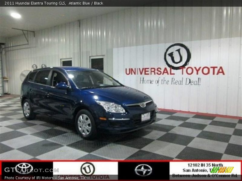 Atlantic Blue / Black 2011 Hyundai Elantra Touring GLS