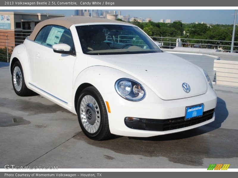 Candy White / Beige 2013 Volkswagen Beetle 2.5L Convertible