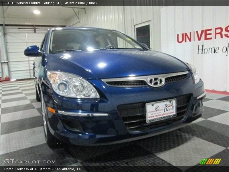Atlantic Blue / Black 2011 Hyundai Elantra Touring GLS