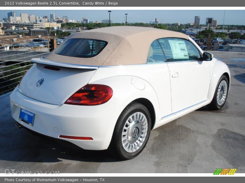 Candy White / Beige 2013 Volkswagen Beetle 2.5L Convertible
