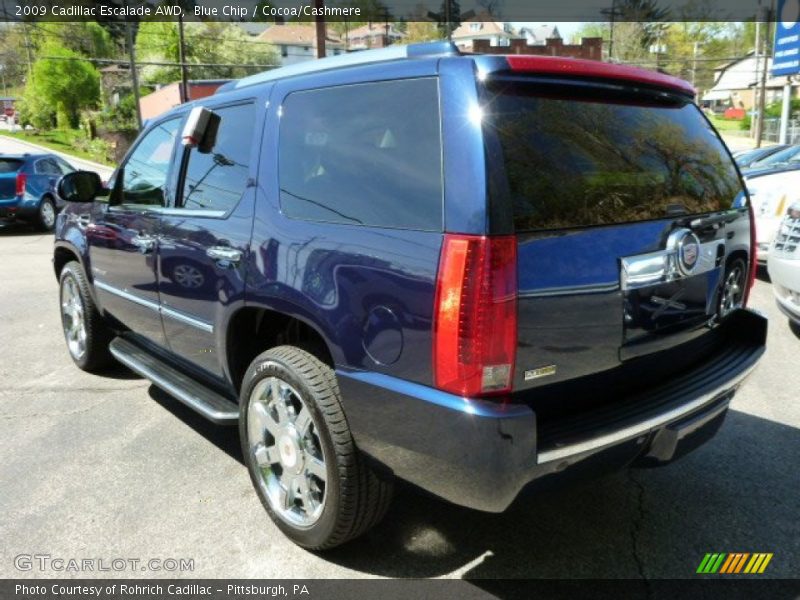 Blue Chip / Cocoa/Cashmere 2009 Cadillac Escalade AWD