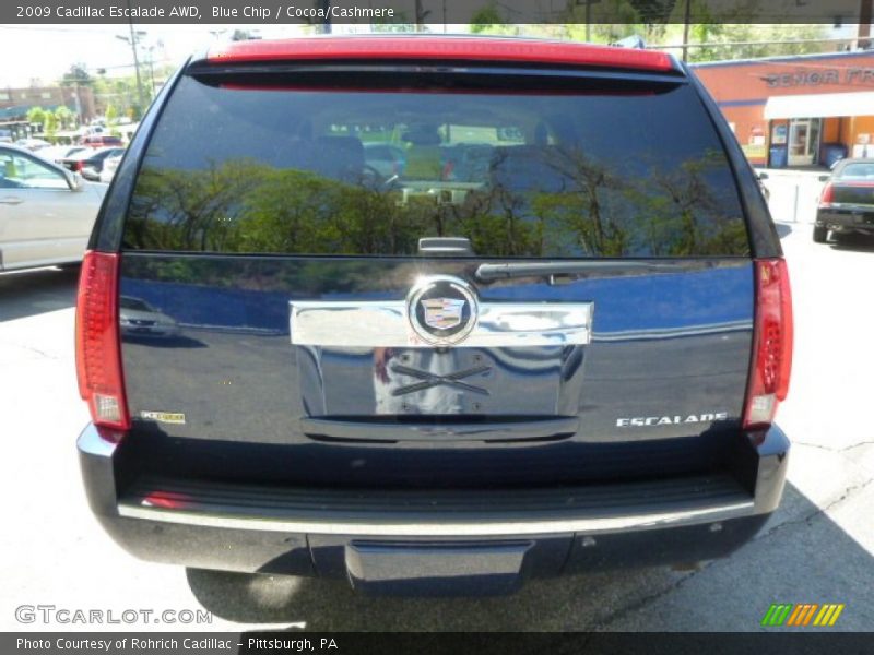 Blue Chip / Cocoa/Cashmere 2009 Cadillac Escalade AWD