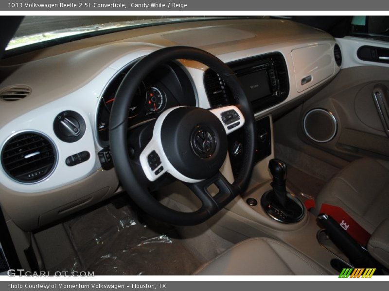 Candy White / Beige 2013 Volkswagen Beetle 2.5L Convertible