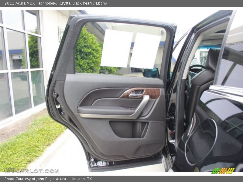 Crystal Black Pearl / Ebony 2011 Acura MDX Technology