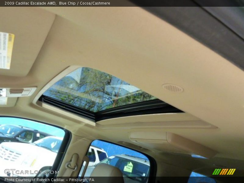 Blue Chip / Cocoa/Cashmere 2009 Cadillac Escalade AWD