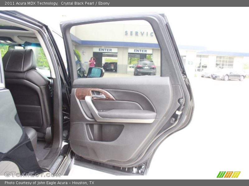 Crystal Black Pearl / Ebony 2011 Acura MDX Technology
