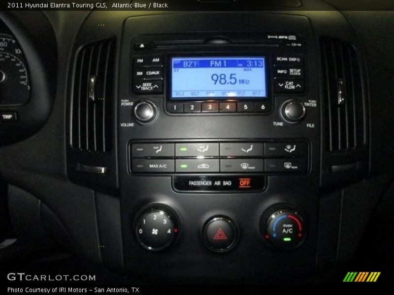 Atlantic Blue / Black 2011 Hyundai Elantra Touring GLS