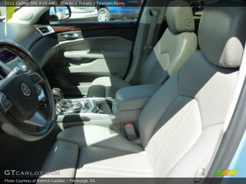 Blue Frost Metallic / Titanium/Ebony 2011 Cadillac SRX 4 V6 AWD