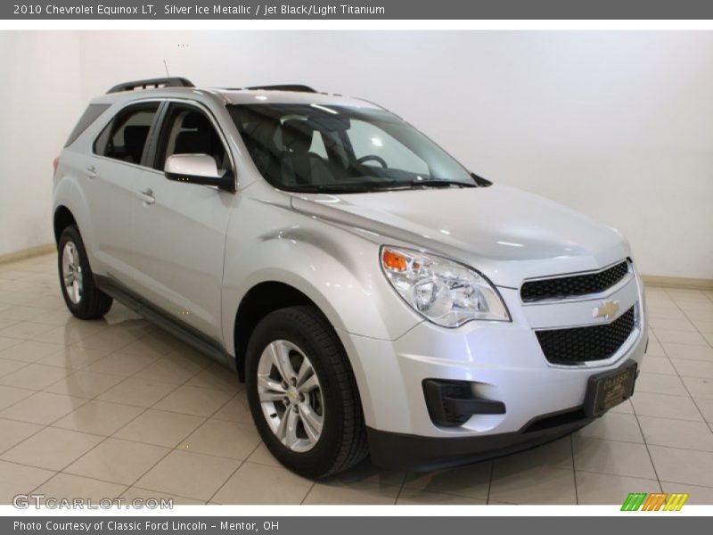 Silver Ice Metallic / Jet Black/Light Titanium 2010 Chevrolet Equinox LT
