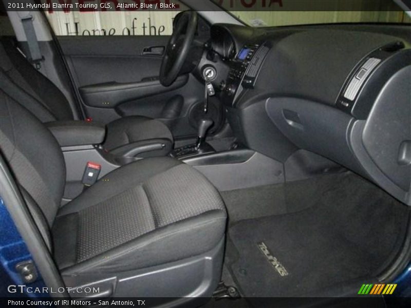 Atlantic Blue / Black 2011 Hyundai Elantra Touring GLS