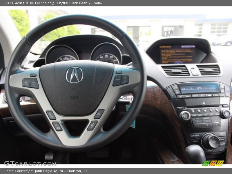 Crystal Black Pearl / Ebony 2011 Acura MDX Technology