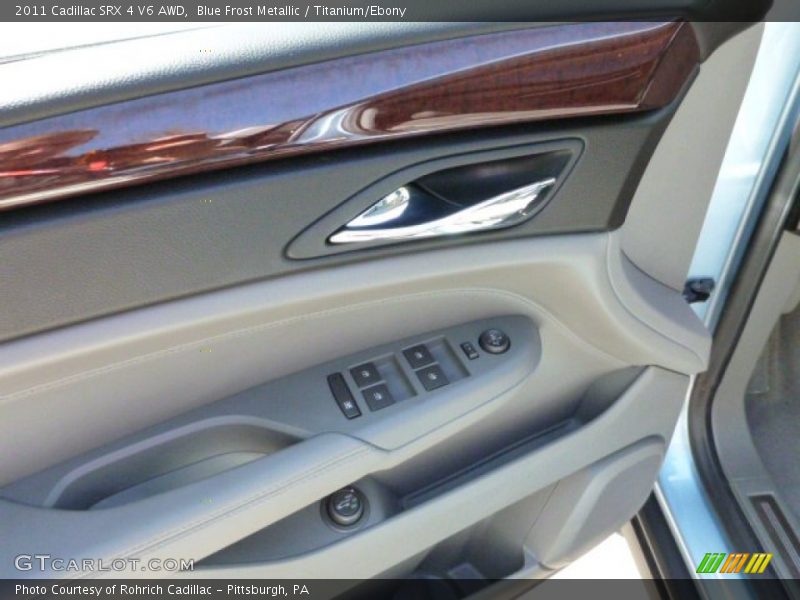 Blue Frost Metallic / Titanium/Ebony 2011 Cadillac SRX 4 V6 AWD