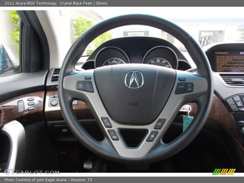 Crystal Black Pearl / Ebony 2011 Acura MDX Technology