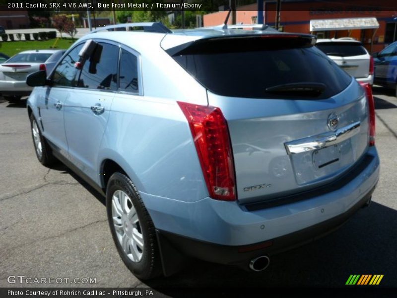 Blue Frost Metallic / Titanium/Ebony 2011 Cadillac SRX 4 V6 AWD