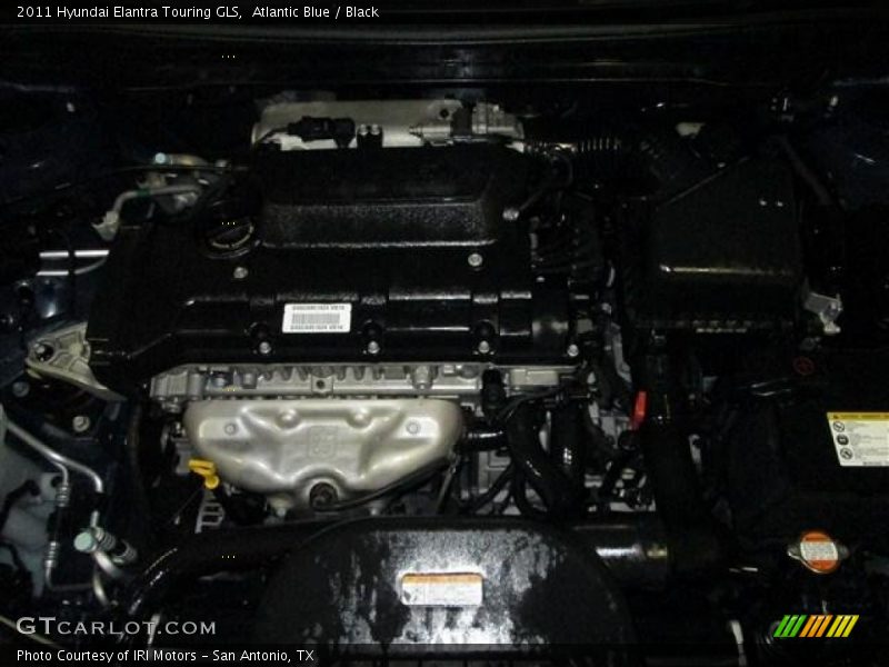 Atlantic Blue / Black 2011 Hyundai Elantra Touring GLS