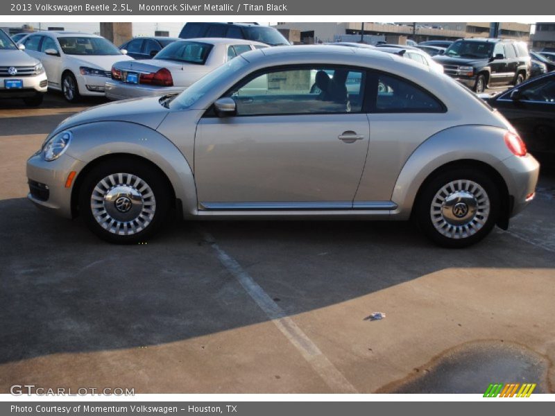 Moonrock Silver Metallic / Titan Black 2013 Volkswagen Beetle 2.5L