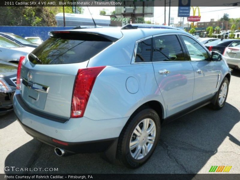 Blue Frost Metallic / Titanium/Ebony 2011 Cadillac SRX 4 V6 AWD