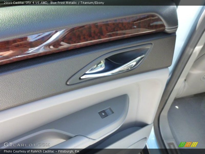 Blue Frost Metallic / Titanium/Ebony 2011 Cadillac SRX 4 V6 AWD