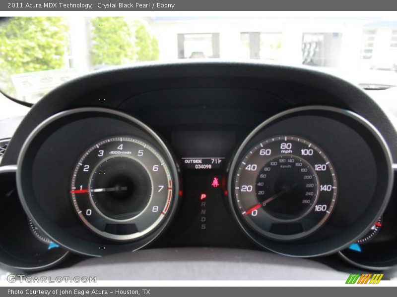 Crystal Black Pearl / Ebony 2011 Acura MDX Technology