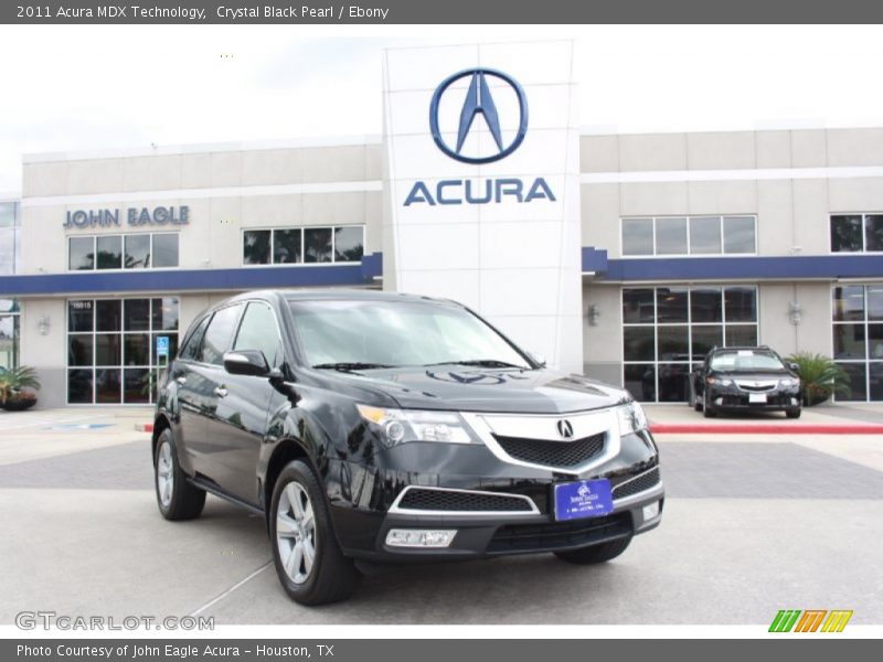 Crystal Black Pearl / Ebony 2011 Acura MDX Technology