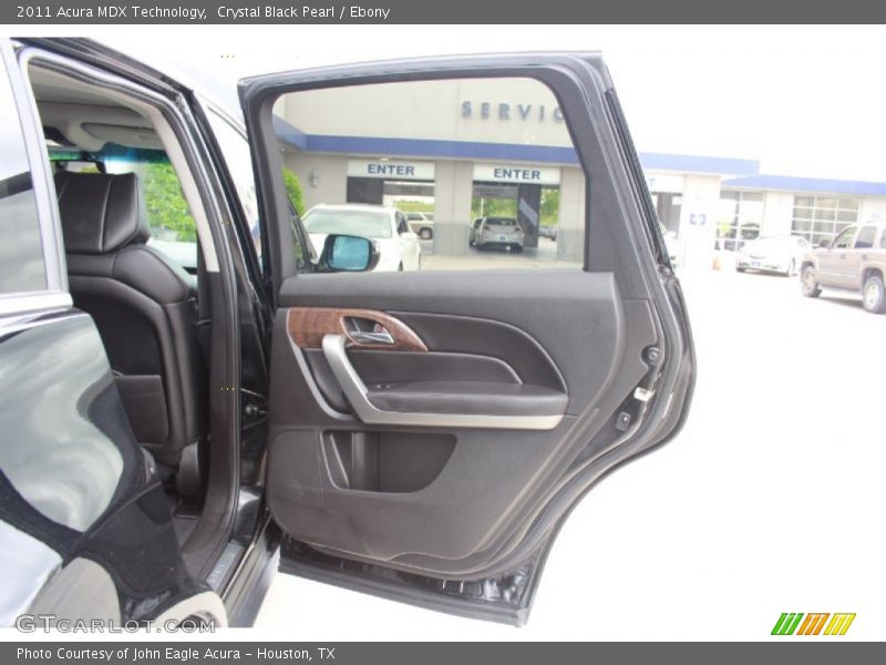 Crystal Black Pearl / Ebony 2011 Acura MDX Technology