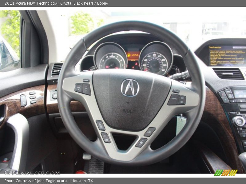 Crystal Black Pearl / Ebony 2011 Acura MDX Technology