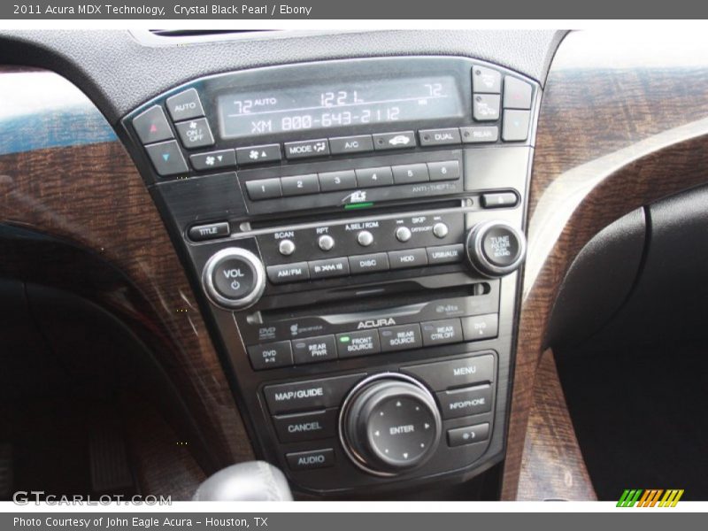 Crystal Black Pearl / Ebony 2011 Acura MDX Technology