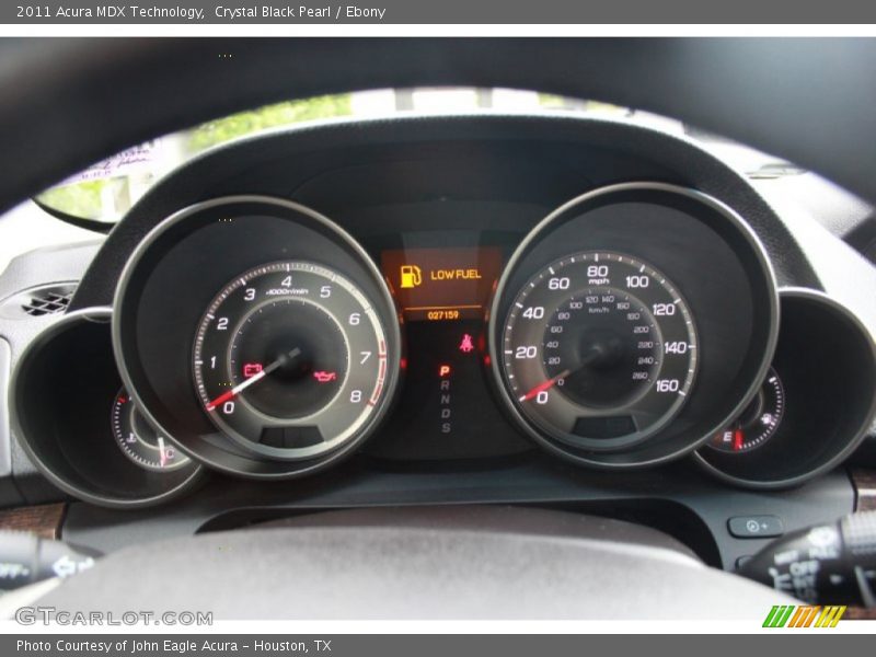 Crystal Black Pearl / Ebony 2011 Acura MDX Technology