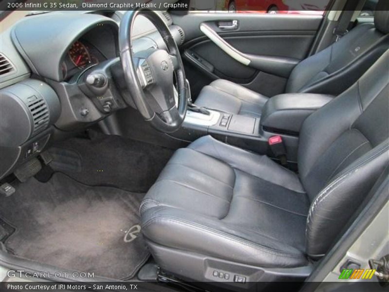 2006 G 35 Sedan Graphite Interior