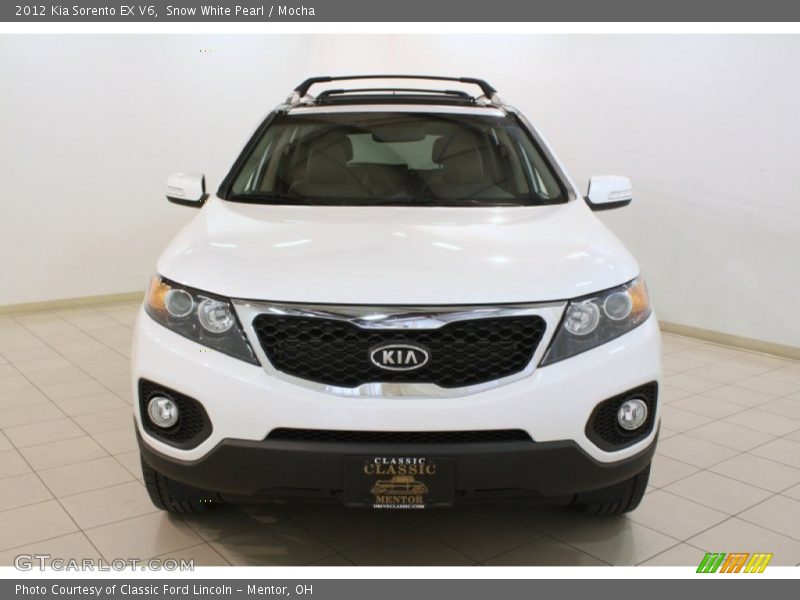 Snow White Pearl / Mocha 2012 Kia Sorento EX V6