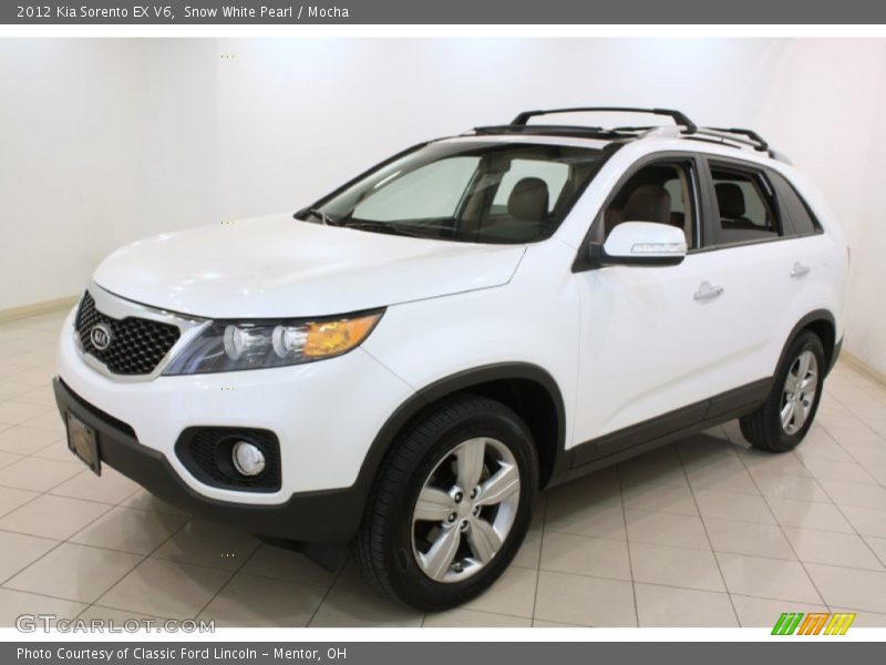 Snow White Pearl / Mocha 2012 Kia Sorento EX V6