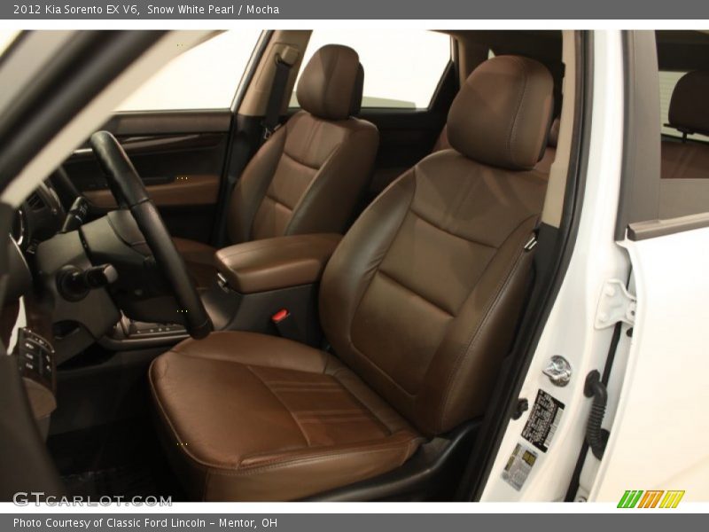 Snow White Pearl / Mocha 2012 Kia Sorento EX V6
