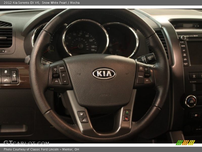 Snow White Pearl / Mocha 2012 Kia Sorento EX V6