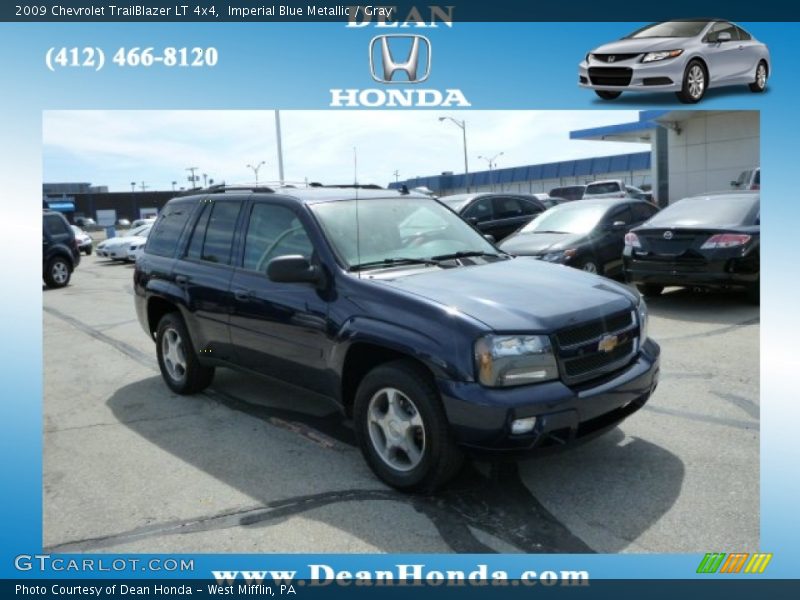Imperial Blue Metallic / Gray 2009 Chevrolet TrailBlazer LT 4x4