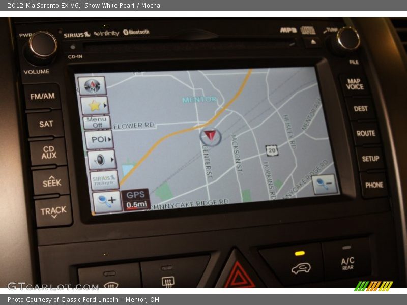 Snow White Pearl / Mocha 2012 Kia Sorento EX V6