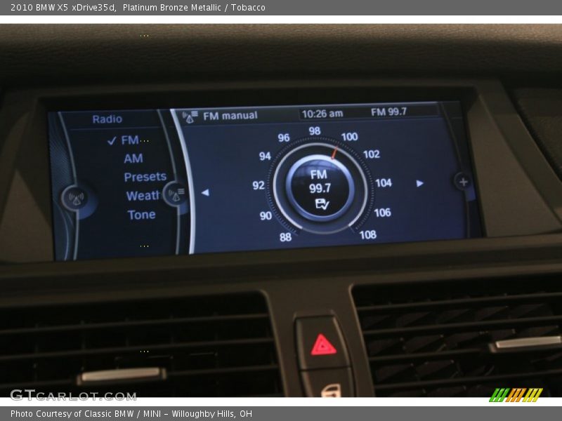 Platinum Bronze Metallic / Tobacco 2010 BMW X5 xDrive35d