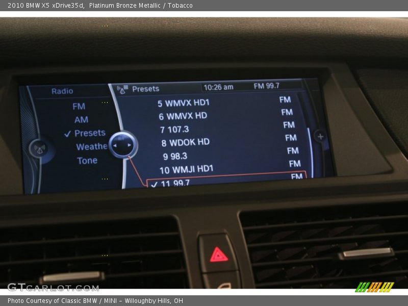 Platinum Bronze Metallic / Tobacco 2010 BMW X5 xDrive35d