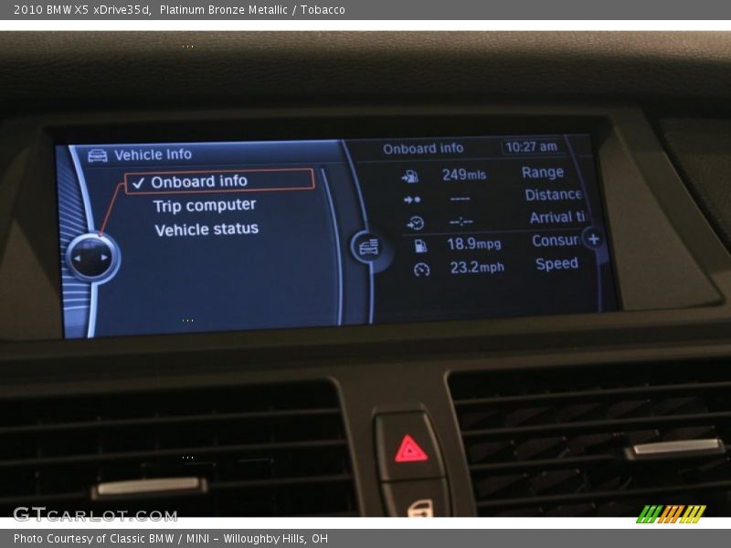 Platinum Bronze Metallic / Tobacco 2010 BMW X5 xDrive35d