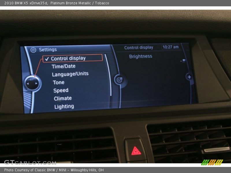 Platinum Bronze Metallic / Tobacco 2010 BMW X5 xDrive35d