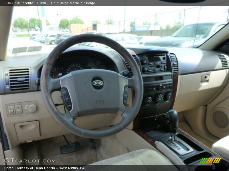 Gold Beige Metallic / Beige 2004 Kia Sorento EX 4WD