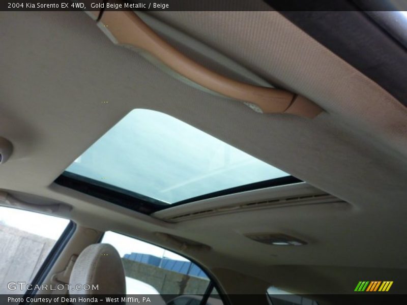 Gold Beige Metallic / Beige 2004 Kia Sorento EX 4WD