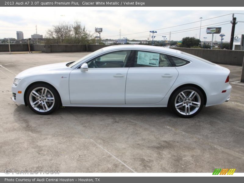 Glacier White Metallic / Velvet Beige 2013 Audi A7 3.0T quattro Premium Plus