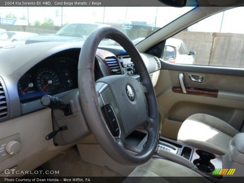 Gold Beige Metallic / Beige 2004 Kia Sorento EX 4WD
