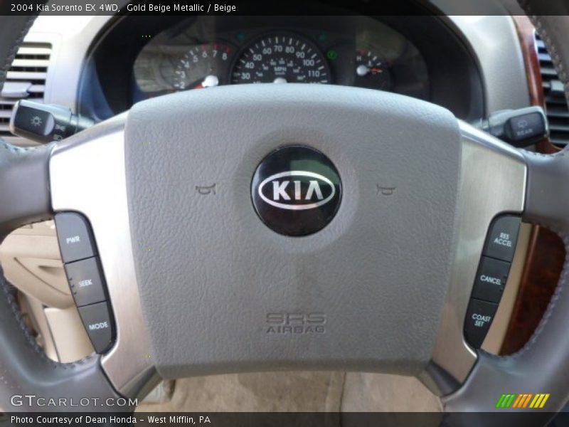 Gold Beige Metallic / Beige 2004 Kia Sorento EX 4WD