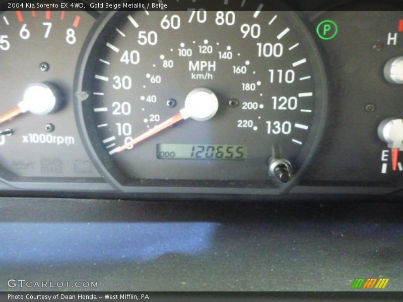 Gold Beige Metallic / Beige 2004 Kia Sorento EX 4WD