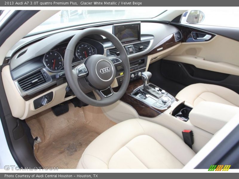 Velvet Beige Interior - 2013 A7 3.0T quattro Premium Plus 