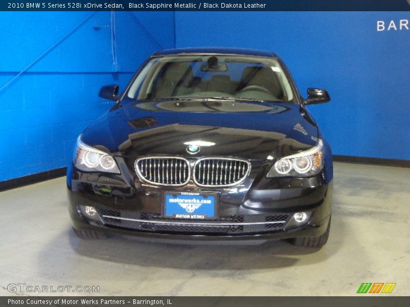Black Sapphire Metallic / Black Dakota Leather 2010 BMW 5 Series 528i xDrive Sedan